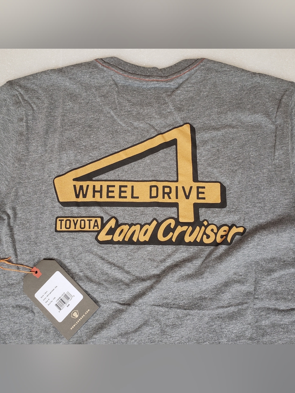 NWT Howler Men's Medium Toyota Land Cruiser T Shirt Gray Limited Edition Hiking